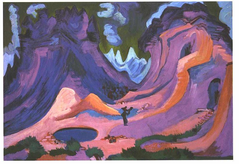 Ernst Ludwig Kirchner The Amselfluh oil painting image